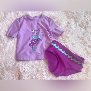 Carters 18 month babygirl 2 piece swim suit